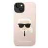 iPhone 14 Karl Lagerfeld Karl's Head szilikon tok rózsaszín (KLHCP14-3666339085445 2 kép