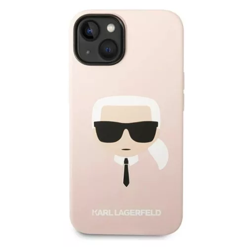 iPhone 14 Karl Lagerfeld Karl's Head szilikon tok rózsaszín (KLHCP14-3666339085445 2 kép