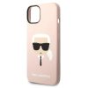 iPhone 14 Karl Lagerfeld Karl's Head szilikon tok rózsaszín (KLHCP14-3666339085445 3 kép