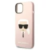 iPhone 14 Karl Lagerfeld Karl's Head szilikon tok rózsaszín (KLHCP14-3666339085445 3 kép