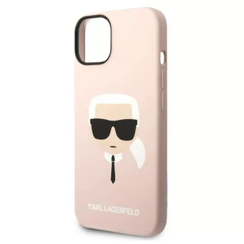 iPhone 14 Karl Lagerfeld Karl's Head szilikon tok rózsaszín (KLHCP14-3666339085445 3 kép