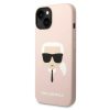 iPhone 14 Karl Lagerfeld Karl's Head szilikon tok rózsaszín (KLHCP14-3666339085445 4 kép