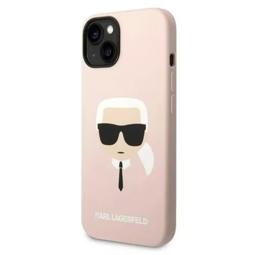 iPhone 14 Karl Lagerfeld Karl's Head szilikon tok rózsaszín (KLHCP14-3666339085445 4 kép