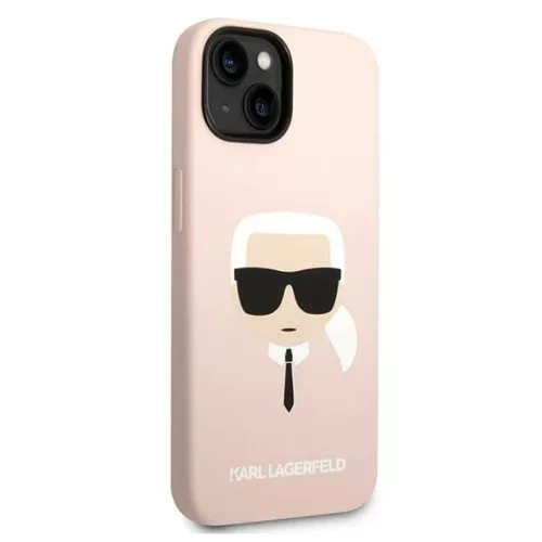 iPhone 14 Karl Lagerfeld Karl's Head szilikon tok rózsaszín (KLHCP14-3666339085445 6 kép