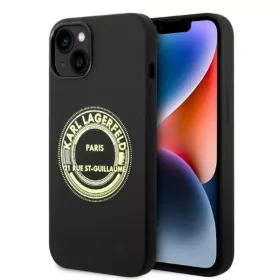 iPhone 14 Karl Lagerfeld KLHCP14SSRSGRCK Silicone RSG tok fekete-3666339085803 8 kép