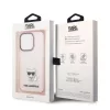 iPhone 14 Pro Max Karl Lagerfeld Choupette Logo tok rózsaszín (KLHCP-3666339076504 5 kép