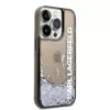 iPhone 14 Pro Max Karl Lagerfeld Translucent Liquid Glitter tok fekete-3666339091576 4 kép