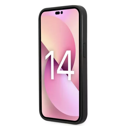 iPhone 14 Pro Max Karl Lagerfeld PU Saffiano Karl Head tok fekete (KLH-3666339077068 6 kép