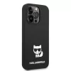 iPhone 14 Pro Max Karl Lagerfeld Choupette szilikon tok fekete (KLHCP1-3666339076580 2 kép