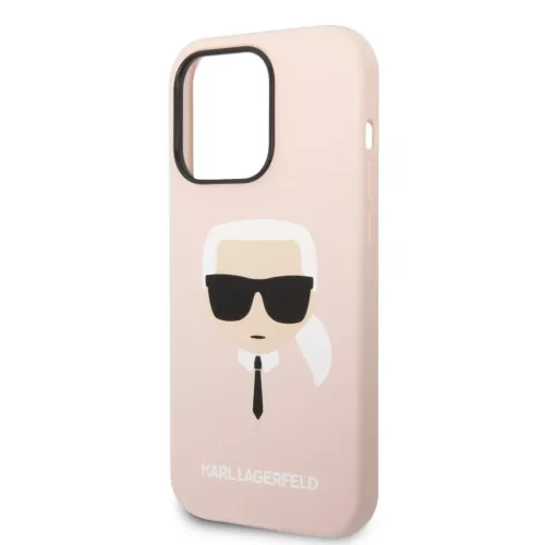 iPhone 14 Pro Max Karl Lagerfeld Karl's Head szilikon tok rózsaszín -3666339085476 2 kép