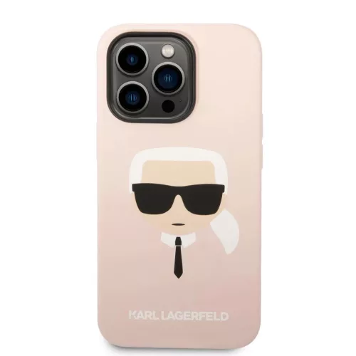 iPhone 14 Pro Max Karl Lagerfeld Karl's Head szilikon tok rózsaszín -3666339085476 4 kép