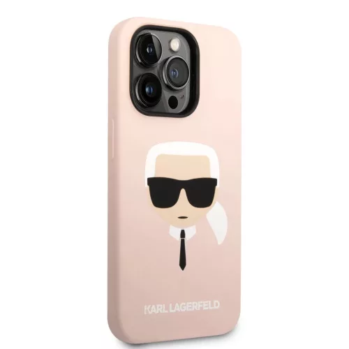 iPhone 14 Pro Max Karl Lagerfeld Karl's Head szilikon tok rózsaszín -3666339085476 6 kép