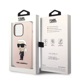 iPhone 14 Pro Max Karl Lagerfeld KLHCP14XSNIKBCP Liquid Silicone Ikoni-3666339098643 2 kép