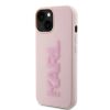 iPhone 15 Karl Lagerfeld KLHCP15S3DMBKCP 3D Rubber Glitter Logo tok r�-3666339166472 3 kép