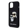 iPhone 15 Karl Lagerfeld KLHCP15S3DRKCNK 3D Rubber Karl and Choupette -3666339190682 1 kép