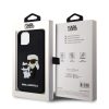 iPhone 15 Karl Lagerfeld KLHCP15S3DRKCNK 3D Rubber Karl and Choupette -3666339190682 3 kép