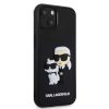 iPhone 15 Karl Lagerfeld KLHCP15S3DRKCNK 3D Rubber Karl and Choupette -3666339190682 4 kép