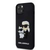 iPhone 15 Karl Lagerfeld KLHCP15S3DRKCNK 3D Rubber Karl and Choupette -3666339190682 5 kép