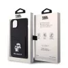  iPhone 15 Fekete Karl Lagerfeld KLHCP15SSAPKCNPK PU Saffiano Kártyat-3666339165512 2 kép