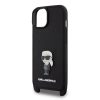 iPhone 15 Karl Lagerfeld Saffiano Crossbody Metal Ikonik keresztpánto-3666339192815 3 kép