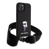 iPhone 15 Karl Lagerfeld Saffiano Crossbody Metal Ikonik keresztpánto-3666339192815 5 kép