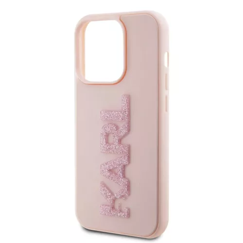 iPhone 15 Pro Max Karl Lagerfeld KLHCP15X3DMBKCP 3D Rubber Glitter Log-3666339166502 4 kép