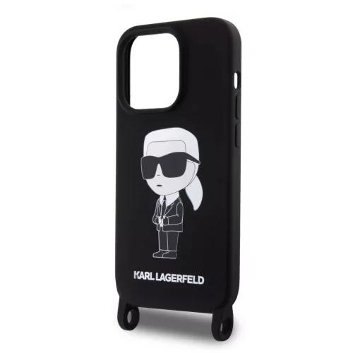  iPhone 15 Pro Max Karl Lagerfeld Liquid Silicone Crossbody Ikonik fek-3666339167462 3 kép