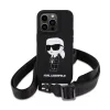  iPhone 15 Pro Max Karl Lagerfeld Liquid Silicone Crossbody Ikonik fek-3666339167462 4 kép