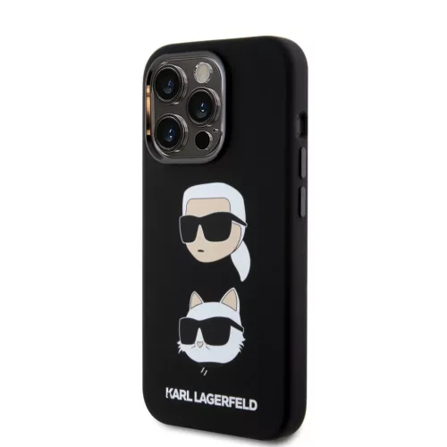  iPhone 15 Pro Max Karl Lagerfeld Liquid Silicone Karl and Choupette H-3666339164829 2 kép