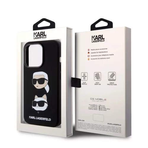  iPhone 15 Pro Max Karl Lagerfeld Liquid Silicone Karl and Choupette H-3666339164829 7 kép