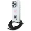 iPhone 16 Pro Karl Lagerfeld IML Crossbody Karl&Choupette Head tok fehér