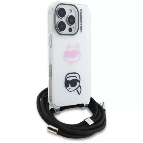 iPhone 16 Pro Karl Lagerfeld IML Crossbody Karl&Choupette Head tok feh-3666339462062 3 kép