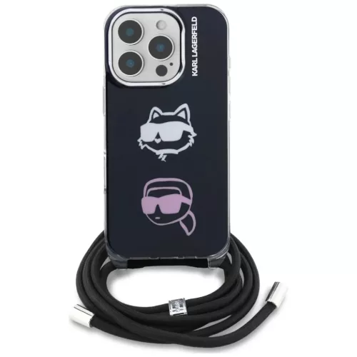 iPhone 16 Pro Max Karl Lagerfeld IML Crossbody Karl&Choupette Head fek-3666339461898 2 kép