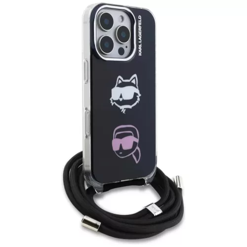 iPhone 16 Pro Max Karl Lagerfeld IML Crossbody Karl&Choupette Head fek-3666339461898 3 kép