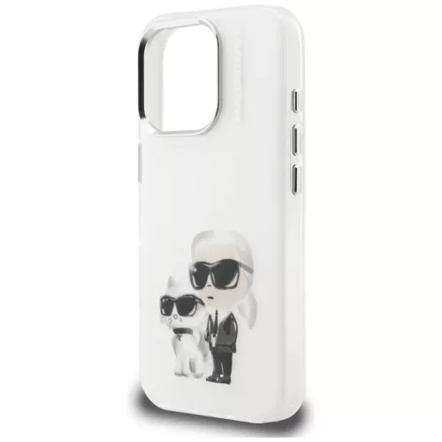 iPhone 16 Pro Max Karl Lagerfeld IML Aquarelle Karl & Choupette & Logo-3666339464950 6 kép