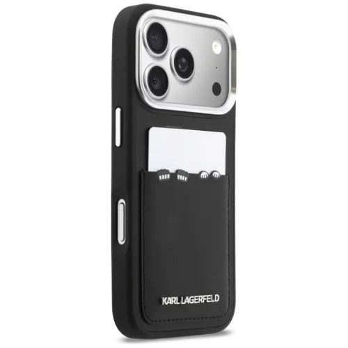 iPhone 17 Pro Karl Lagerfeld Karl & Choupette nyomtatott és zsebes fe-3666339605254 4 kép