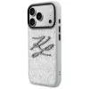 iPhone 17 Pro Karl Lagerfeld IML Glitter KL Diamond Logo ezüst tok-3666339604776 2 kép