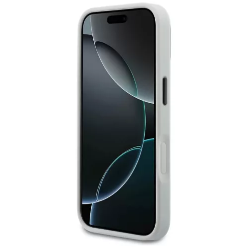 iPhone 17 Pro Karl Lagerfeld IML Glitter KL Diamond Logo ezüst tok-3666339604776 5 kép