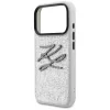 iPhone 17 Pro Karl Lagerfeld IML Glitter KL Diamond Logo ezüst tok-3666339604776 6 kép