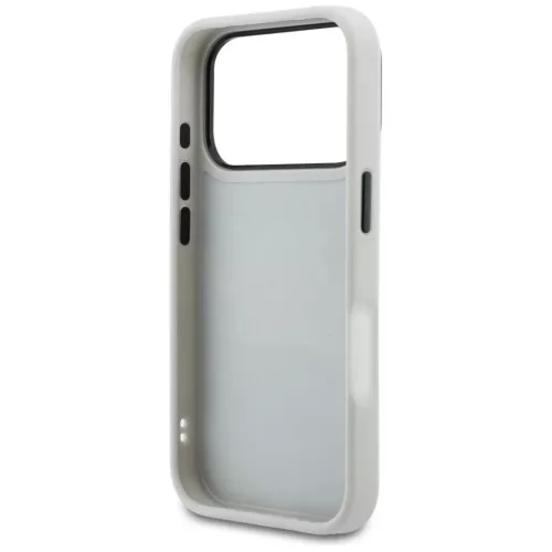 iPhone 17 Pro Karl Lagerfeld IML Glitter KL Diamond Logo ezüst tok-3666339604776 7 kép