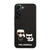 Samsung Galaxy S22 Plus Karl Lagerfeld KLHCS22MSSKCK Karl Choupette Liquid Silicone tok fekete