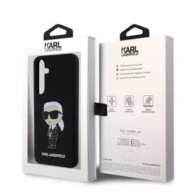 Samsung Galaxy S24 Karl Lagerfeld Liquid Silicone Ikonik NFT tok feket-3666339242299 2 kép