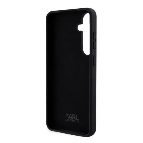 Samsung Galaxy S24 Karl Lagerfeld Liquid Silicone Ikonik NFT tok feket-3666339242299 3 kép