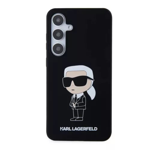 Samsung Galaxy S24 Karl Lagerfeld Liquid Silicone Ikonik NFT tok feket-3666339242299 6 kép