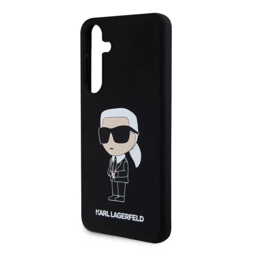 Samsung Galaxy S24 Karl Lagerfeld Liquid Silicone Ikonik NFT tok feket-3666339242299 7 kép