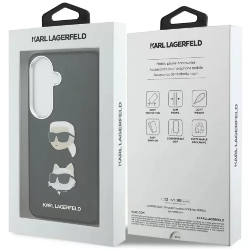 Samsung Galaxy S26 Karl Lagerfeld Saffiano Double Heads Metal tok feke-3666339612313 8 kép
