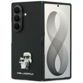    Samsung Galaxy Z Fold8 Ultra Karl Lagerfeld Saffiano Karl&Choupette Pin tok, fekete