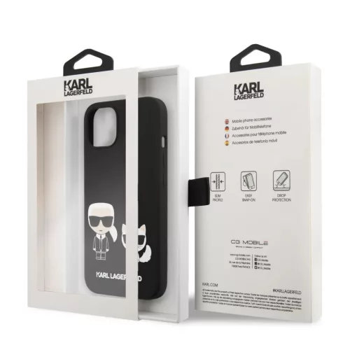 iPhone 14 Plus Karl Lagerfeld Liquid Silicone Karl és Choupette MagSa-3666339087531 6 kép