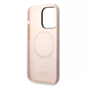 iPhone 14 Pro Max Karl Lagerfeld Karl Head MagSafe szilikon tok rózsa-3666339078065 1 kép