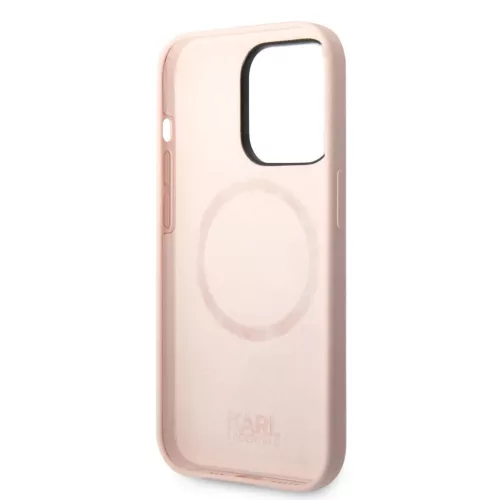 iPhone 14 Pro Max Karl Lagerfeld Karl Head MagSafe szilikon tok rózsa-3666339078065 1 kép
